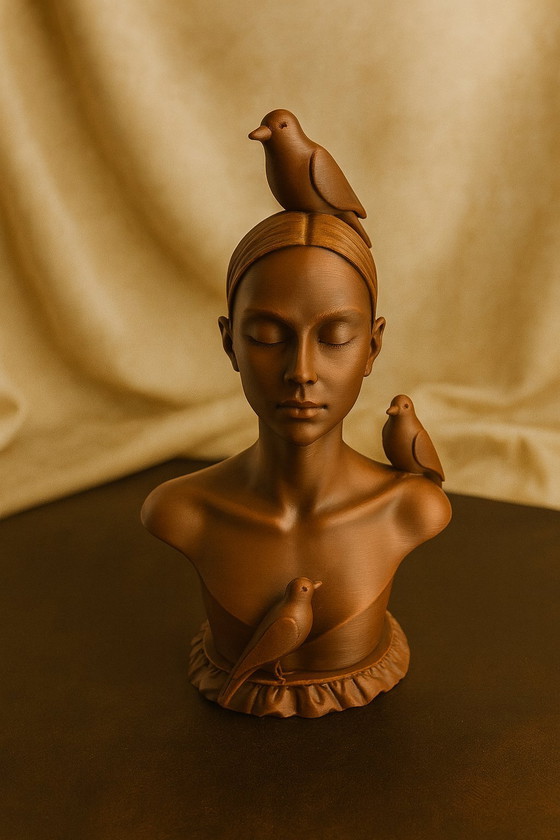 Image 1 of Mujer con pájaros