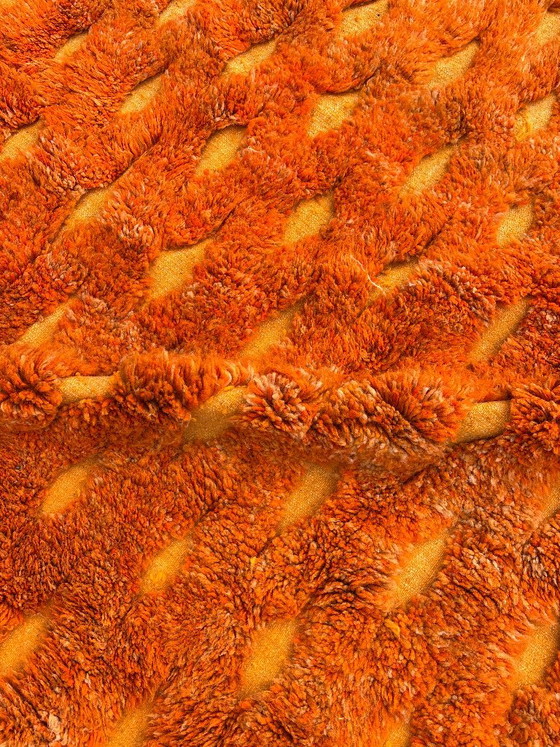 Oranje Marokkaans tapijt 200x300 cm, authentiek Marokkaans tapijt, Berber tapijt, echt wollen tapijt (photo 6 of 12)