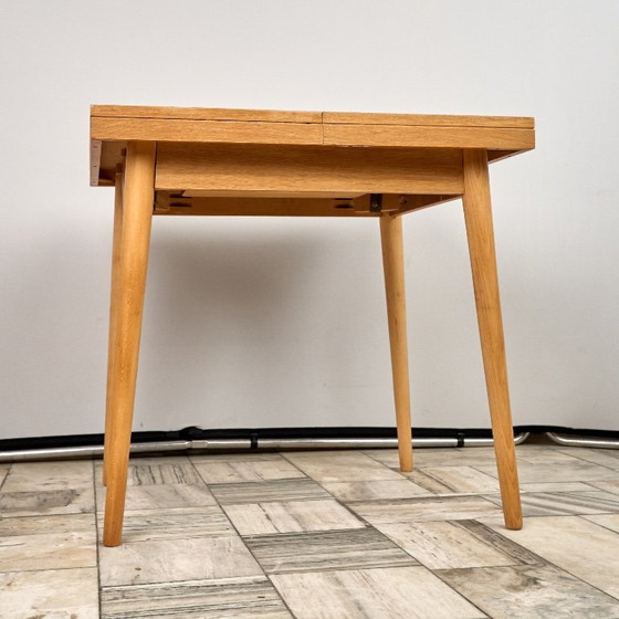 Image 1 of Extendable Oak Dining Table by Jitona, 1960s Czechoslovakia