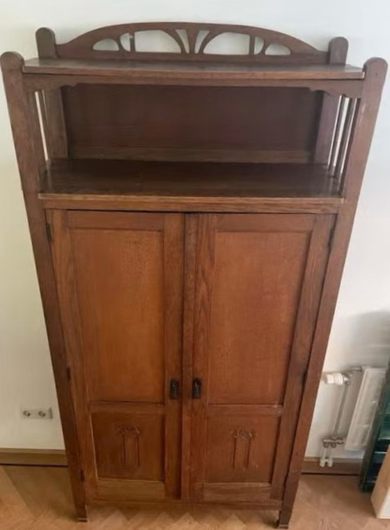 Image 1 of Antico mobile olandese con dettagli in stile Art Nouveau