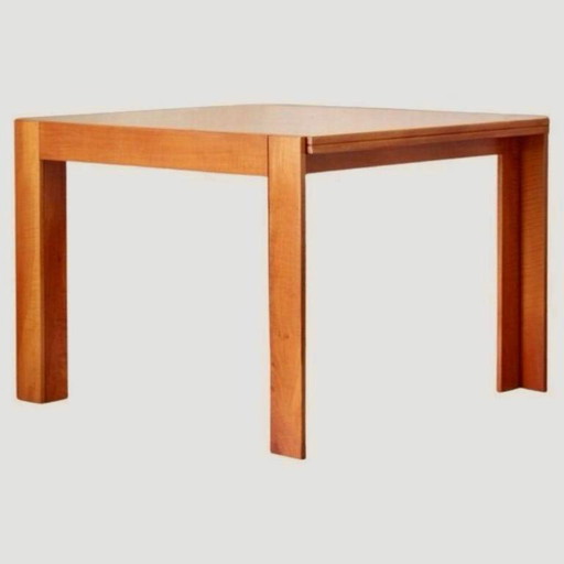 1x Afra & Tobia Scarpa Dining Table Model 778, Solid Wood, 1970s Italy