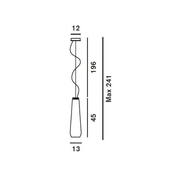 Image 1 of Suspensión Foscarini Diesel caída de cristal