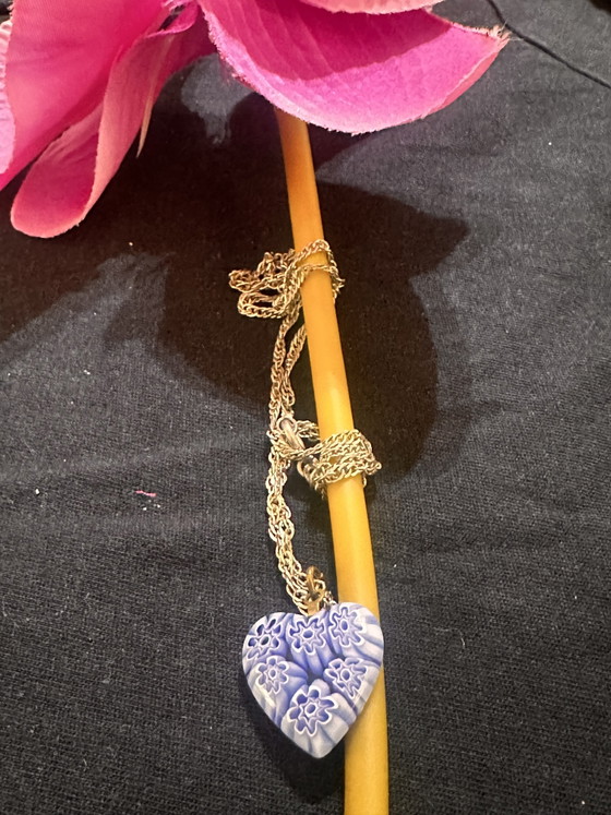 Splendid Murano glass pendant with silver chain – Decorative Objects, Metal (photo 7 of 10)