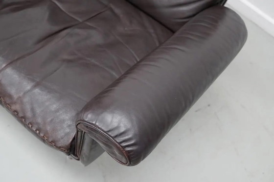 Image 1 of Vintage De Sede DS-31 Swivel Armchair in Brown Leather