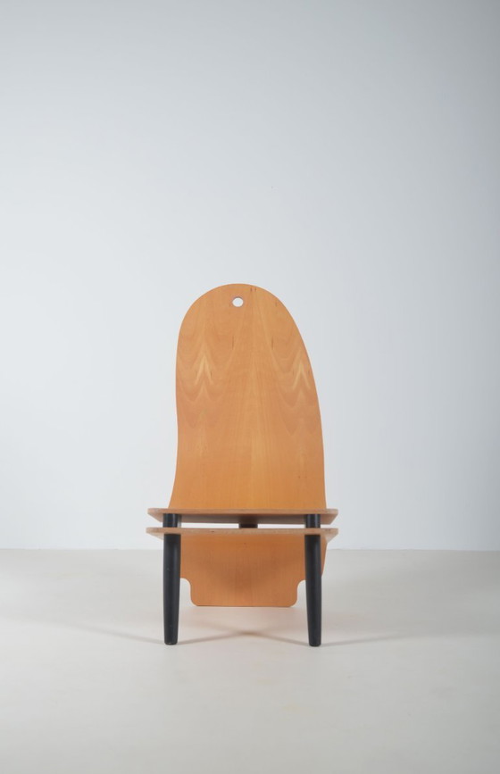 Image 1 of Sillón de diseño danés único en madera.