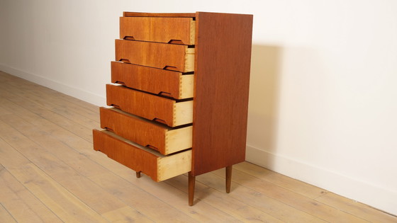 Image 1 of Vintage Deense ladekast | Teak | 6 lades | 106 cm