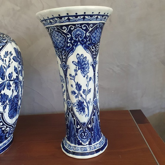 Image 1 of Boch Delfst Blauw Foo Dog Kastelenset 3 Stuks