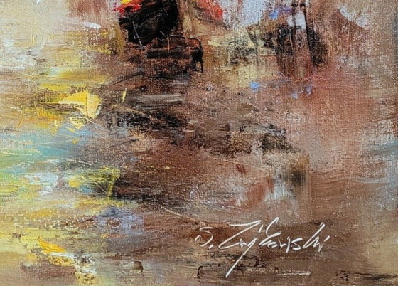 Sławomir Zajkowski - Old sails, Peintures et dessins, Toile, Autre, Marron, Impressionisme (photo 2 sur 6)