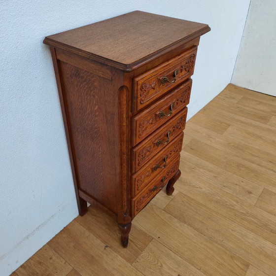 Vintage landelijk ladekastje nachtkastje ladekast – Ladekasten, Wood (photo 7 of 10)