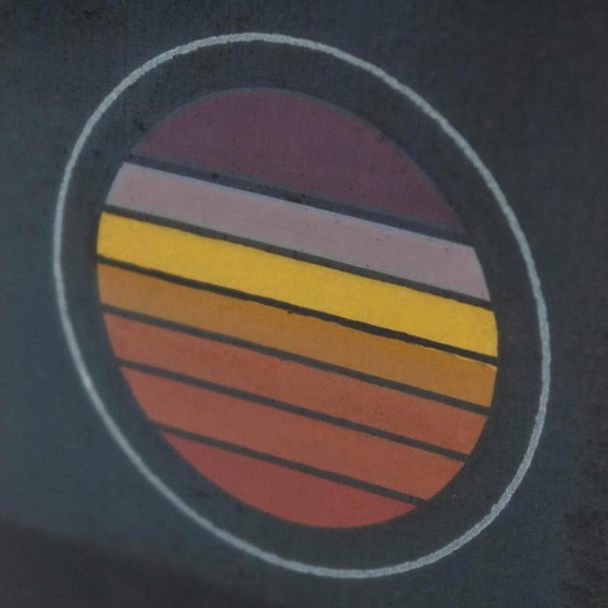 Image 1 of 1x 1970s Italian modern art lithograph poster created by Angela Trapani