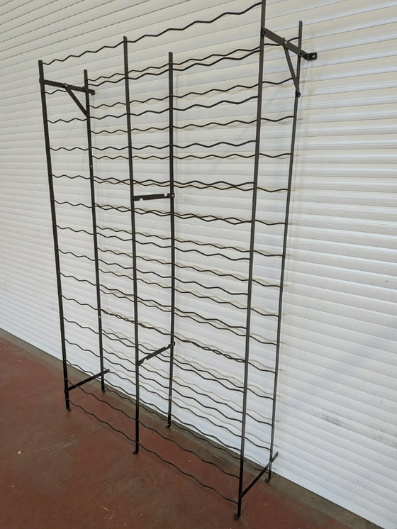 Image 1 of Casier à vin Rigidex original français 150 fl - Style industriel vintage