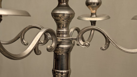 Image 1 of Grote kandelaar kaarshouder