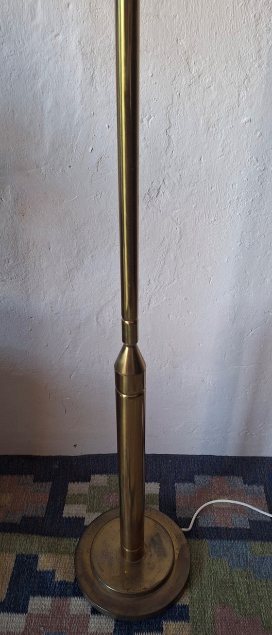 Image 1 of Brutalistische Stehlampe aus Messing mit vier Leuchten aus der Mitte des 20. Jahrhunderts, 1960er Jahre
