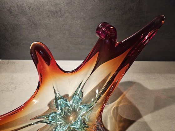 Image 1 of Prachtige kleurrijke vintage Murano schaal