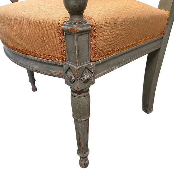 Image 1 of Antiek Franse Louis XVI armstoel, circa 1780