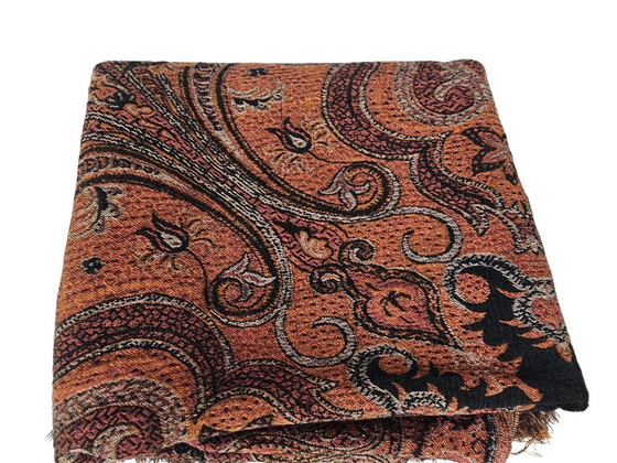 Image 1 of Art Déco - (perchero) alfombra - estampado cachemir - tapiz de pared - primera mitad del siglo XX