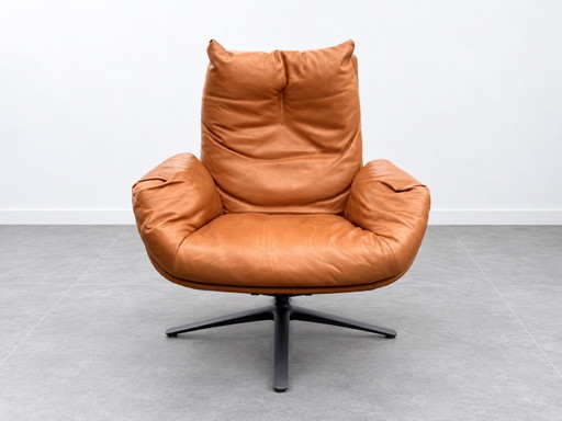 COR Cordia Lounge Draaifauteuil Cognac Leer
