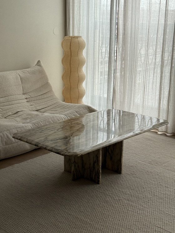 Image 1 of table basse vintage en marbre