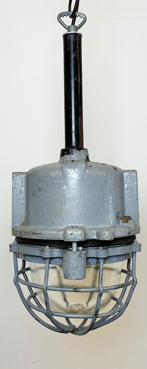 Image 1 of Dark Grey Cast Aluminium Explosion Proof Light from ELBA, 1970s