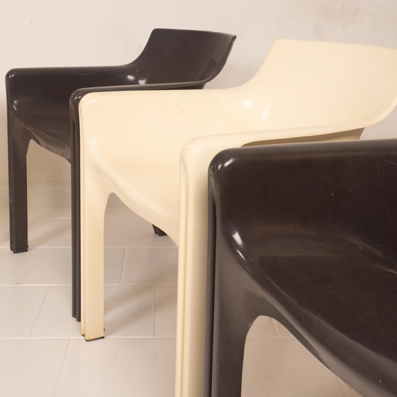 Set aus sechs Gaudì Armlehnstühlen von Vico Magistretti für Artemide – Esszimmerstühle, Plastic (photo 8 of 20)
