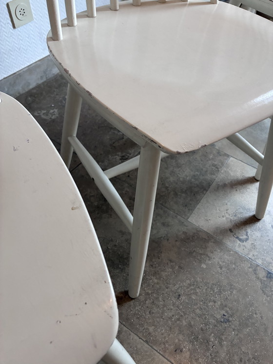 Image 1 of 4 vintage IKEA Spijlstoelen