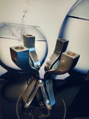 Vintage Umbra candlestick. Designed by Karim Rashid.