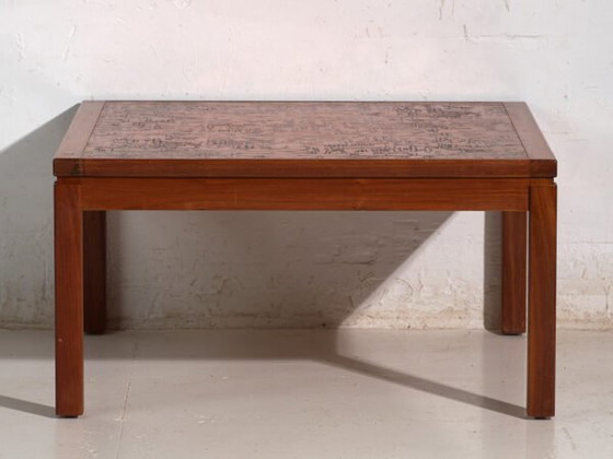 Table basse vintage en teck et cuivre dans le style de Heinz Lilienthal – Allemagne, circa 1970 (photo 27 of 40)