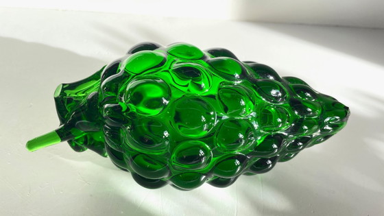 Image 1 of Vintage groene glazen druiventros