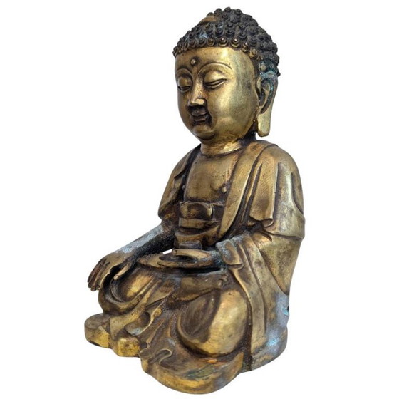 Old Chinese Bronze Shakyamuni Buddha – Early 20th Century – Decorative Objects (photo 8 of 9)