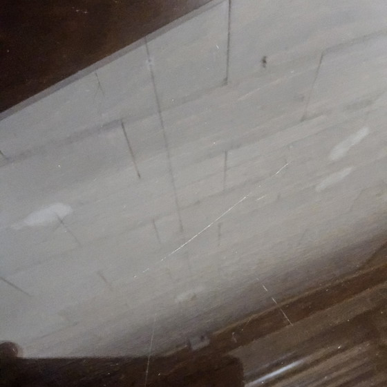 Image 1 of Antieke Art Deco Amsterdamse School Dressoir (coromandel en kersenhout) theekastje / vitrinekastje 