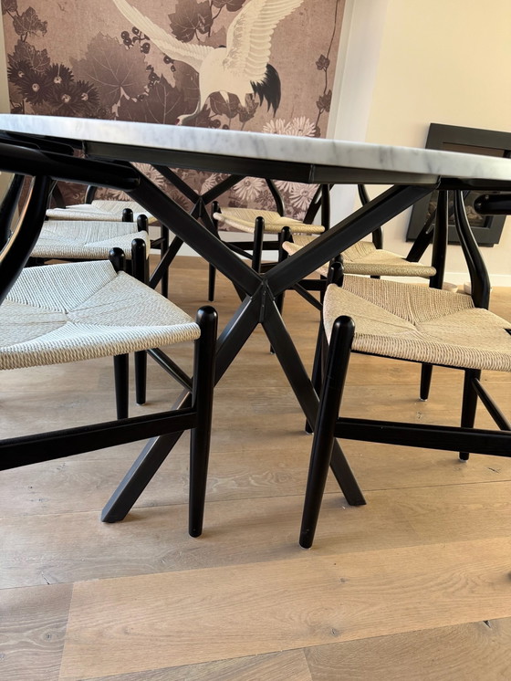 Image 1 of Ovale marmeren tafel (220x110cm)