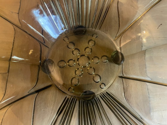 Image 1 of Coupe à fruits style Art déco 1930, vert mousse français