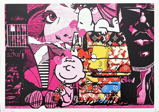 Death NYC - Bart Simpson, Snoopy et Charlie Brown - Édition limitée avec certificat