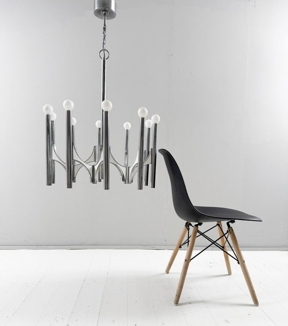 Image 1 of Lampadario di metà secolo di Gaetano Sciolari, Italia, anni '60