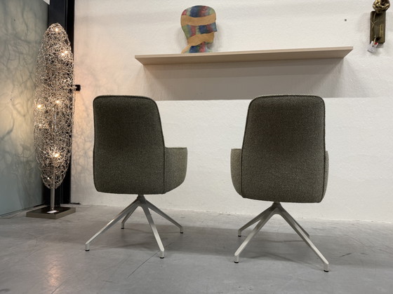 Image 1 of 6 Leolux Gyon Hochstühle, Stoff Monza Melange