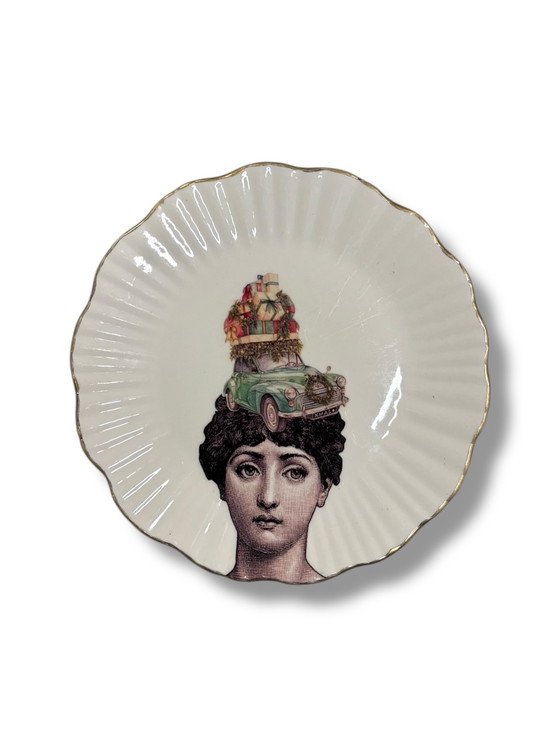 Image 1 of Vintage Wandbord – Decoratief Bord – Handgemaakt