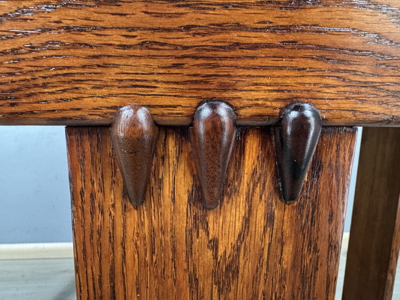 Image 1 of Tavolino della Scuola di Amsterdam - Art Déco (circa 1900-1920) - con lati allungabili