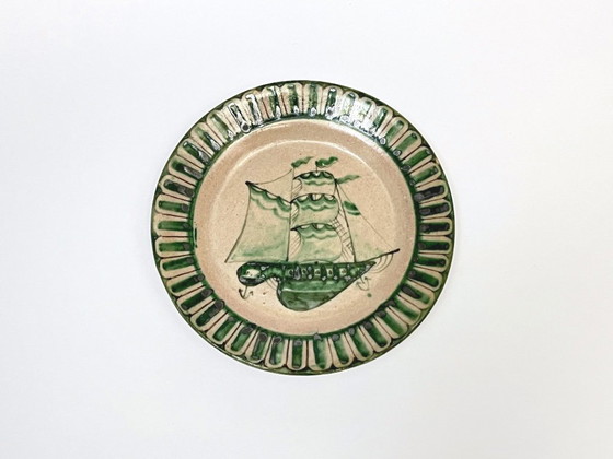 Image 1 of 4 platos de Vietri decorados por Fabbrica Ceramica Avallone, años 30