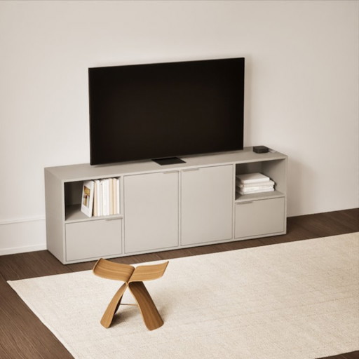 Tylko tv-meubel in grijs met deuren