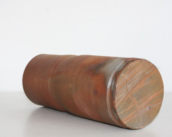 Image 1 of Fujiwara Yu ( Japan, 1932 - 2001) - Bizen ceramic Hanaire vase