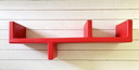 Red Snake Shelf  designed by Adriano Baldanzi & Alessandro Novelli.