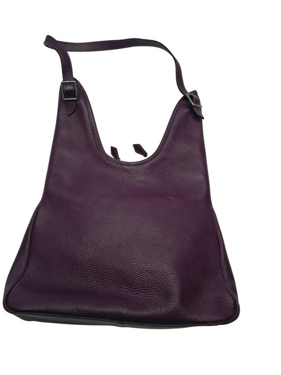 Image 1 of Sac bandoulière Hermès Massai PM Raisin en cuir Clémence – 2009