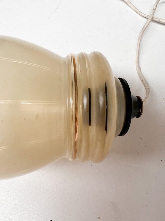 Set di 2 lampade da soffitto vintage beige, anni '60 – Plafoniere, Glass (photo 9 of 9)