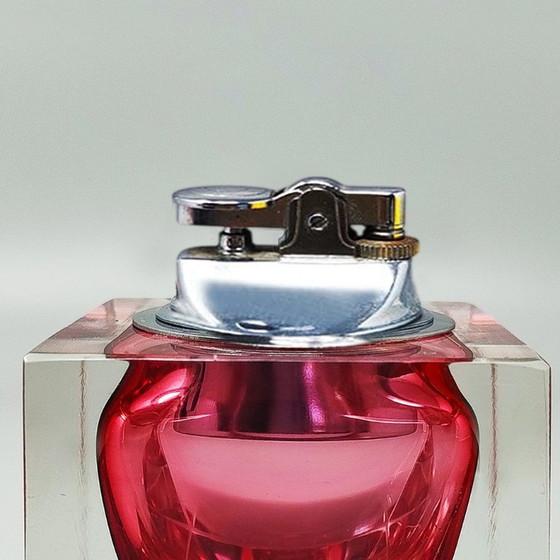 Encendedor de mesa Flavio Poli Murano Sommerso de cristal, década de 1960. Hecho en Italia. (photo 8 of 9)