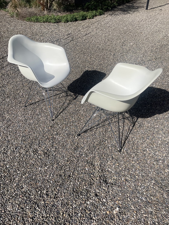 Image 1 of Eetkamerstoel DAR chroom onderstel cotone bianco