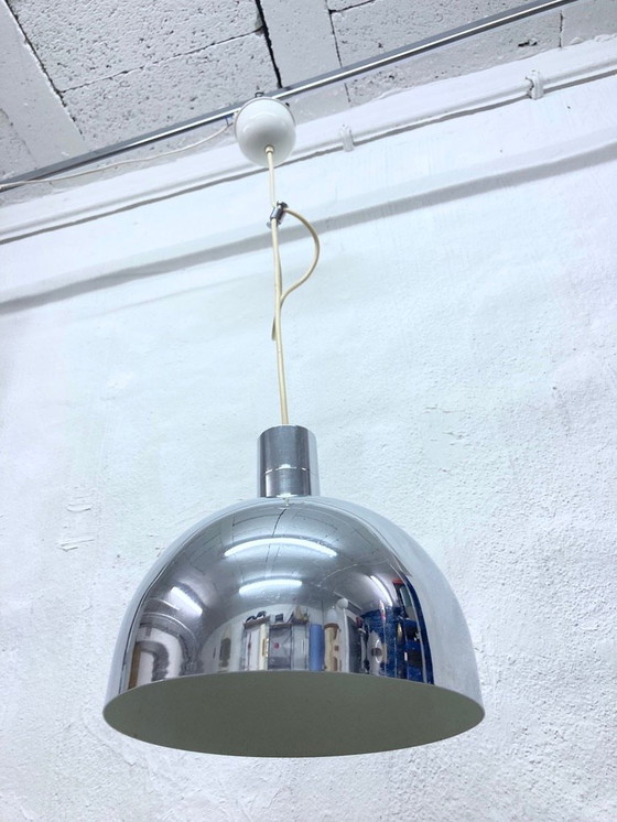 Image 1 of Lampada a sospensione dell'era spaziale italiana di Sirrah Design Franco Albini Franca Helg