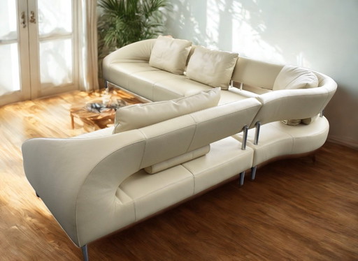 New condition Leolux Vol de Rève design corner sofa