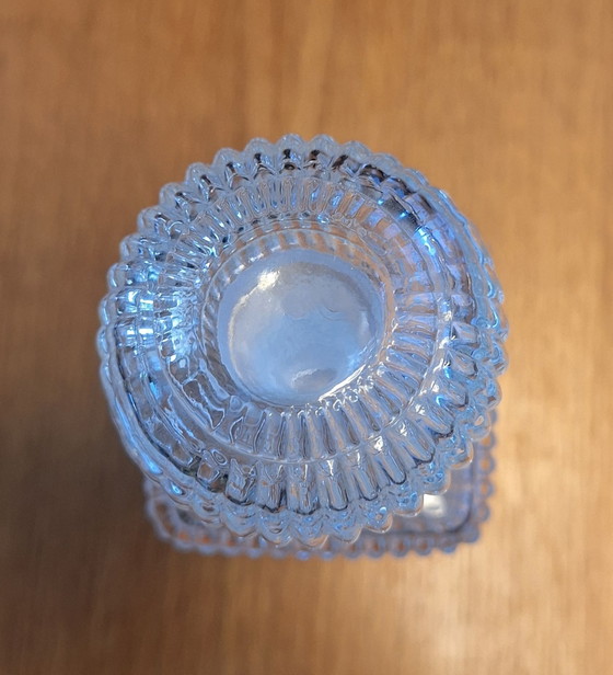 Caraffa in vetro con tappo a sfera, Anni '60/'70, Bicchieri e caraffe, Plastica, Trasparente (foto 3 di 7)