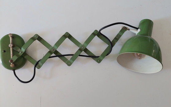 Image 1 of 1940'S Industrial Scissor Wall Light.