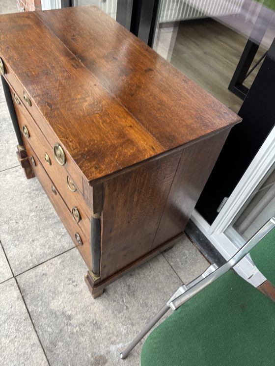 Image 1 of Cassettiera antica in stile Impero Cassettiera antica